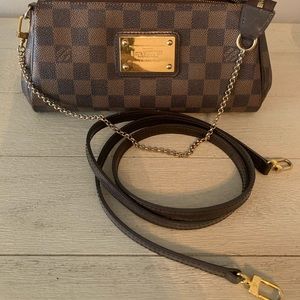 Louis Vuitton Damier Ebene Eva Clutch